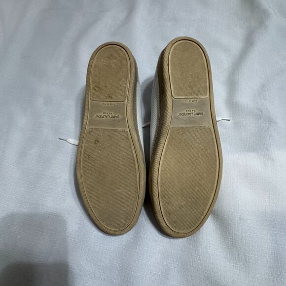 Saint Laurent Women's Distressed Low Top Sneakers - Picture 7 of 7